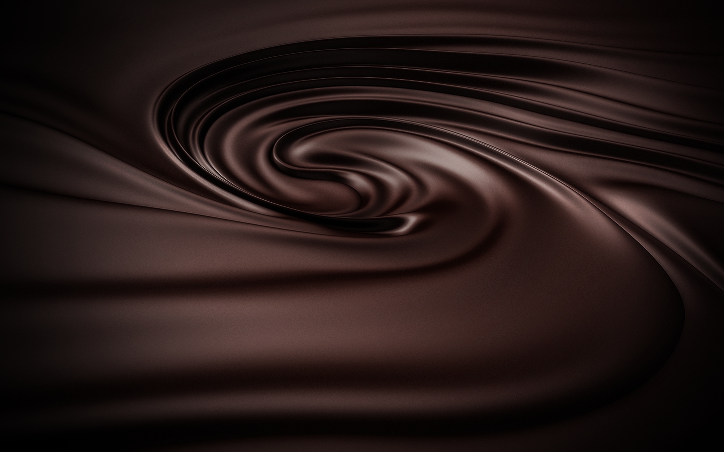 Background of swirling chocolate texture vector image